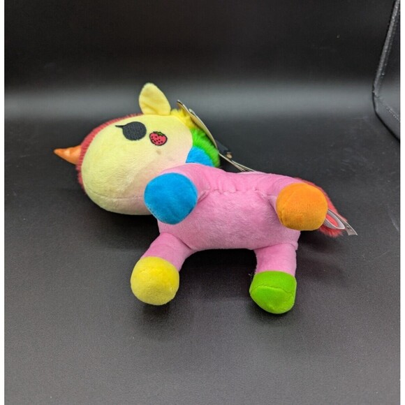 Tokidoki Unicorno Fruttina 8” Stuffed Plush Strawberry Rainbow Fruits NWT - Picture 5 of 6